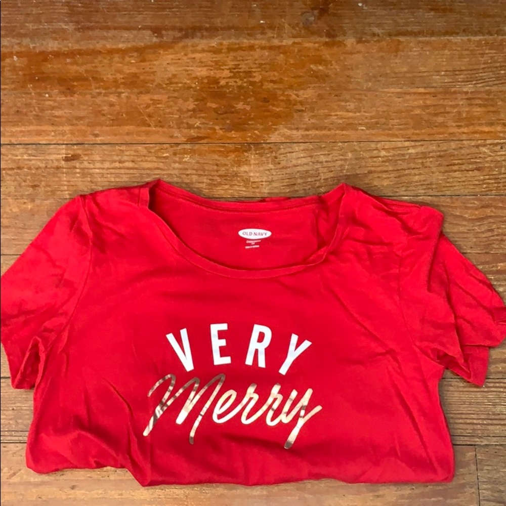 Very merry holiday tee